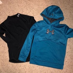 Boys Under Armour - set of 2 - hoodie & mock neck